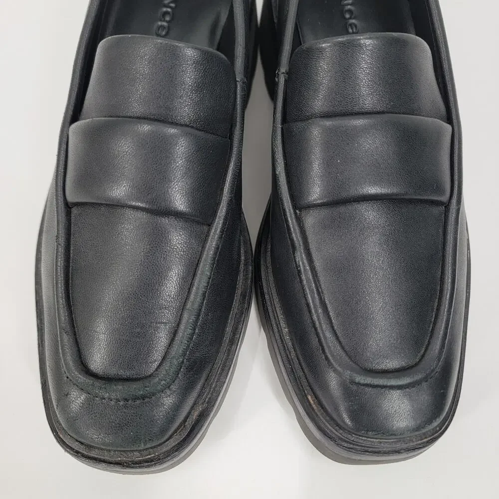 VINCE ROBIN LEATHER LOAFER, SIZE 6.5